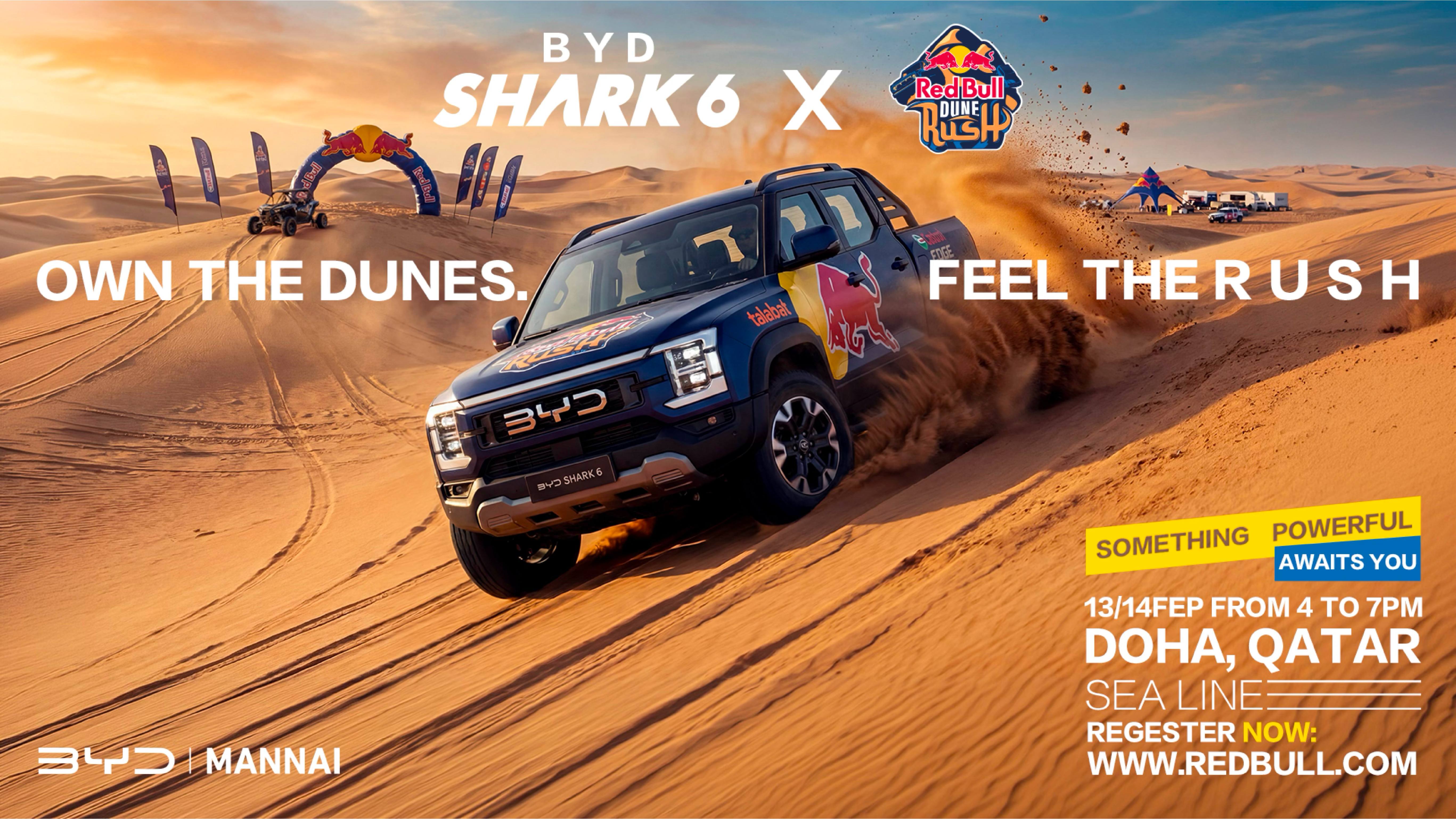 BYD Red Bull desert campaign